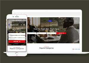 简洁企业求职展示公布源码模板下载 - 网创智汇