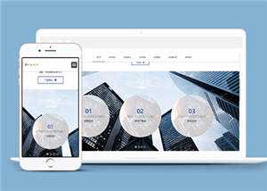 响应式金融服务公司网站源码下载 - 网创智汇