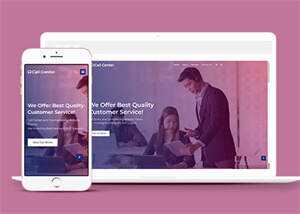 企业服务呼叫中心网站模板下载 - 网创智汇