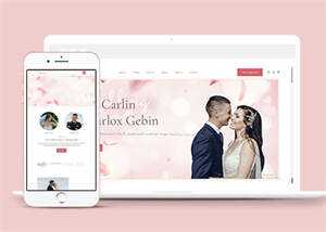 婚礼活动策划摄影HTML5模板源码 - 网创智汇