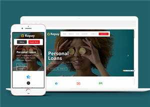 宽屏借贷企业服务响应式网页模板下载 - 网创智汇