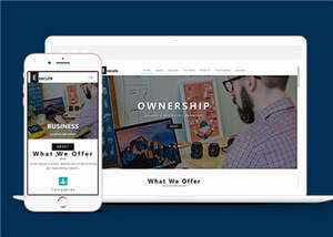 简洁企业服务执行动态HTML网页模板下载 - 网创智汇