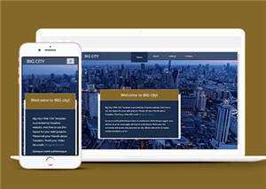 宽屏都市切换介绍响应式网页模板下载 - 网创智汇