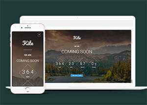 宽屏在线留言板倒计时网站模板 - 网创智汇