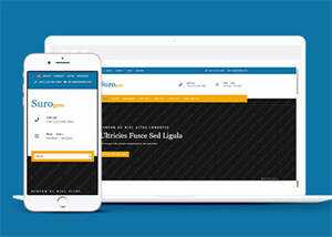 宽屏橙色手机应用设计网站模板 - 网创智汇