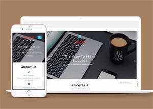 响应式国际金融理财类网站模板 - 网创智汇