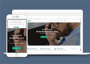 简洁商务印刷广告设计网站模板 - 网创智汇