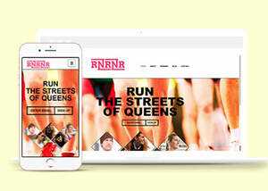 简洁跑步健身俱乐部类网站模板 - 网创智汇