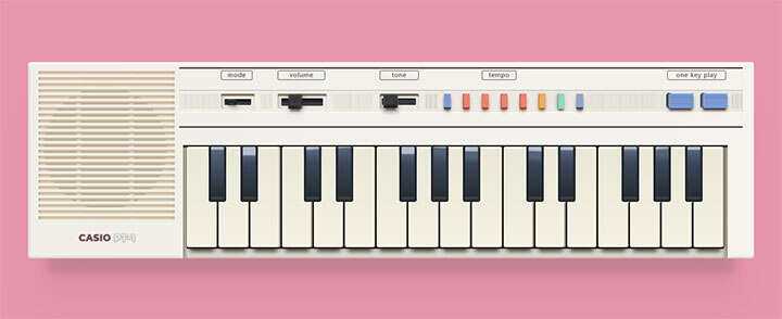 css3复古老式电子琴图形样式特效 - 网创智汇