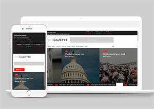 宽屏国际时政要闻网站模板下载 - 网创智汇