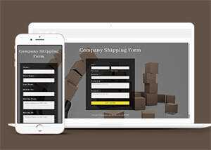 宽屏纸箱预订表单HTML模板下载 - 网创智汇