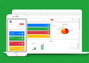 管理面板扁平响应式Web模板下载 - 网创智汇