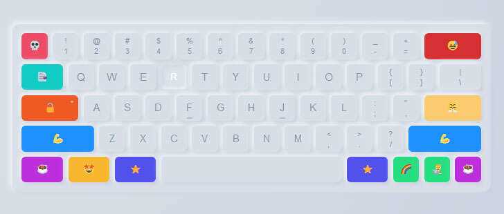 css3创意卡通虚拟键盘样式特效 - 网创智汇