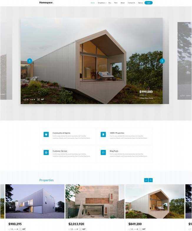 别墅在线交易服务机构网站html模板 - 网创智汇