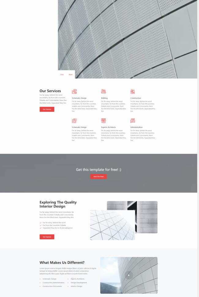 现代建筑公司宣传网站html模板 - 网创智汇