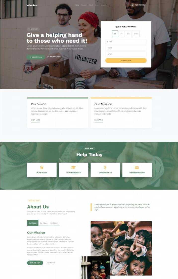 慈善机构宣传服务网站html模板 - 网创智汇