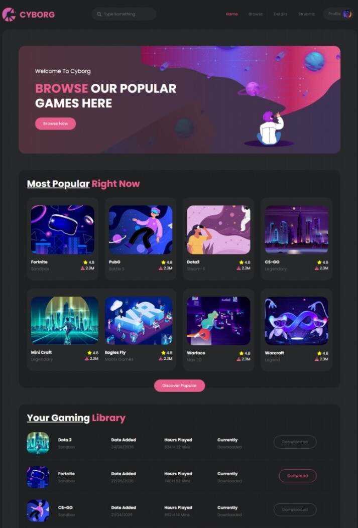 HTML5热门游戏体验宣传网站模板 - 网创智汇