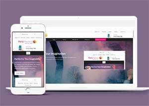 生日派对宣传类网站模板下载 - 网创智汇