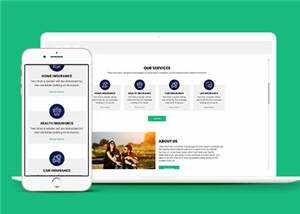 保险公司官方HTML网站模板下载 - 网创智汇