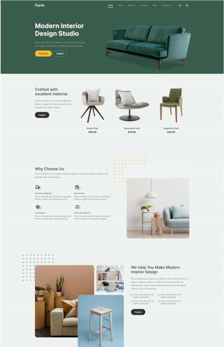 现代室内设计工作室网站html模板 - 网创智汇