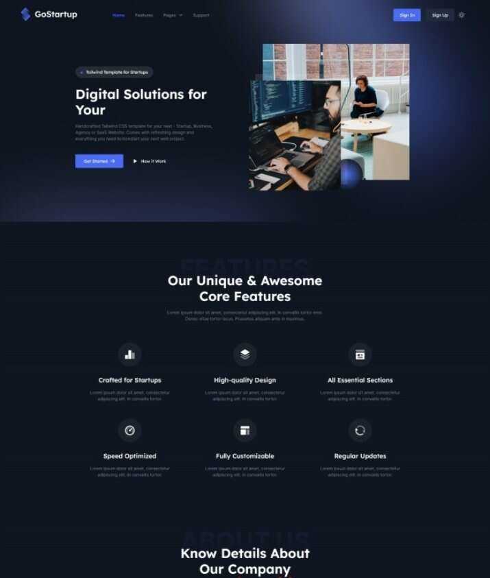 数字解决方案企业CSS模板 - 网创智汇
