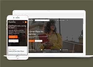 简洁心理学学习平台HTML网站模板下载 - 网创智汇