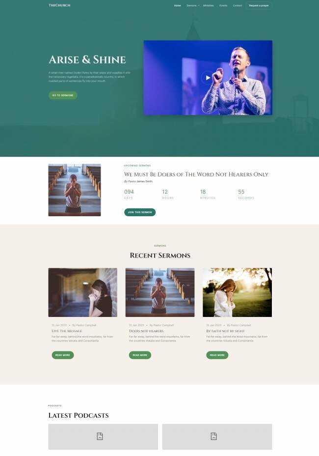 HTML5祈祷祷告线上网站模板 - 网创智汇
