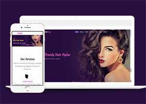 高端美发专业发型沙龙网站模板下载 - 网创智汇