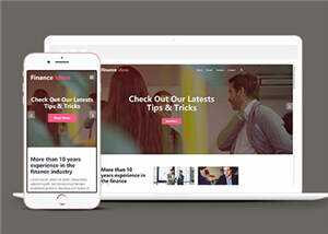 宽屏金融服务公司html模板下载 - 网创智汇