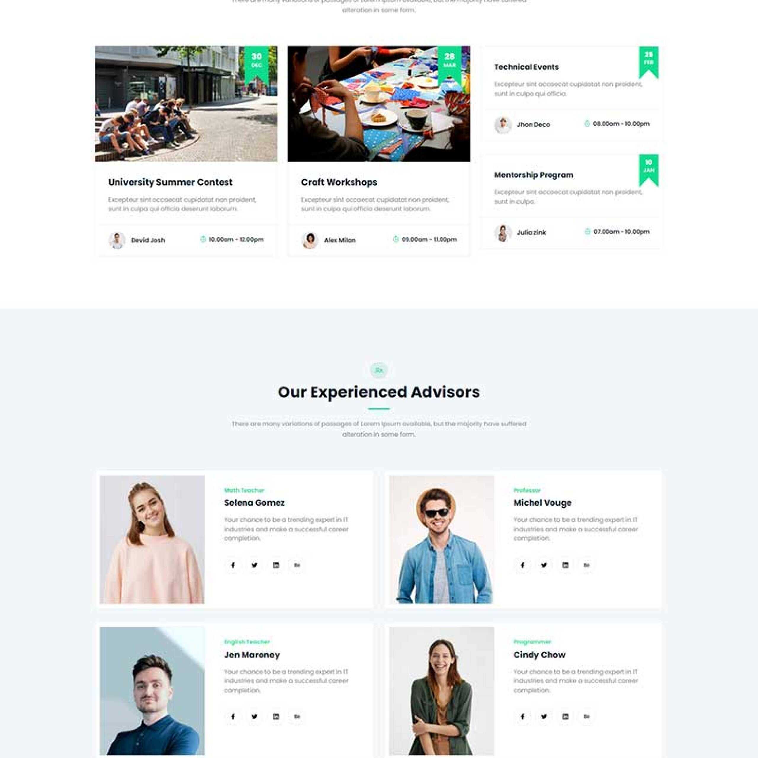 绿色响应式在线课程教育HTML5网站模板 - 网创智汇