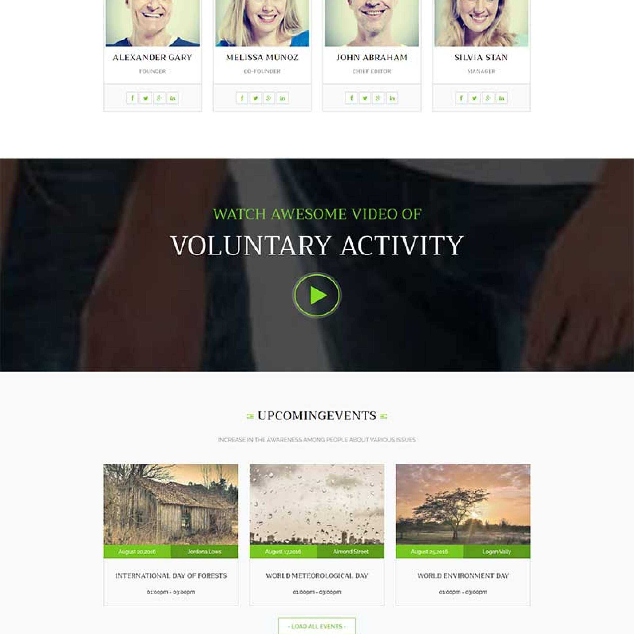 绿色环保公益网站html模板 - 网创智汇