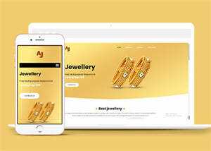 纯金黄金首饰企业网站模板下载 - 网创智汇