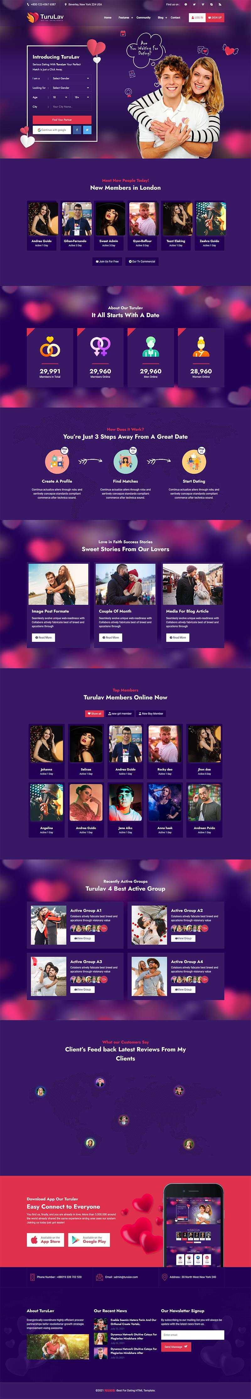 bootstrap交友社交平台响应式网站html模板 - 网创智汇