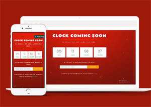 宽屏新年倒计时类网站模板下载 - 网创智汇