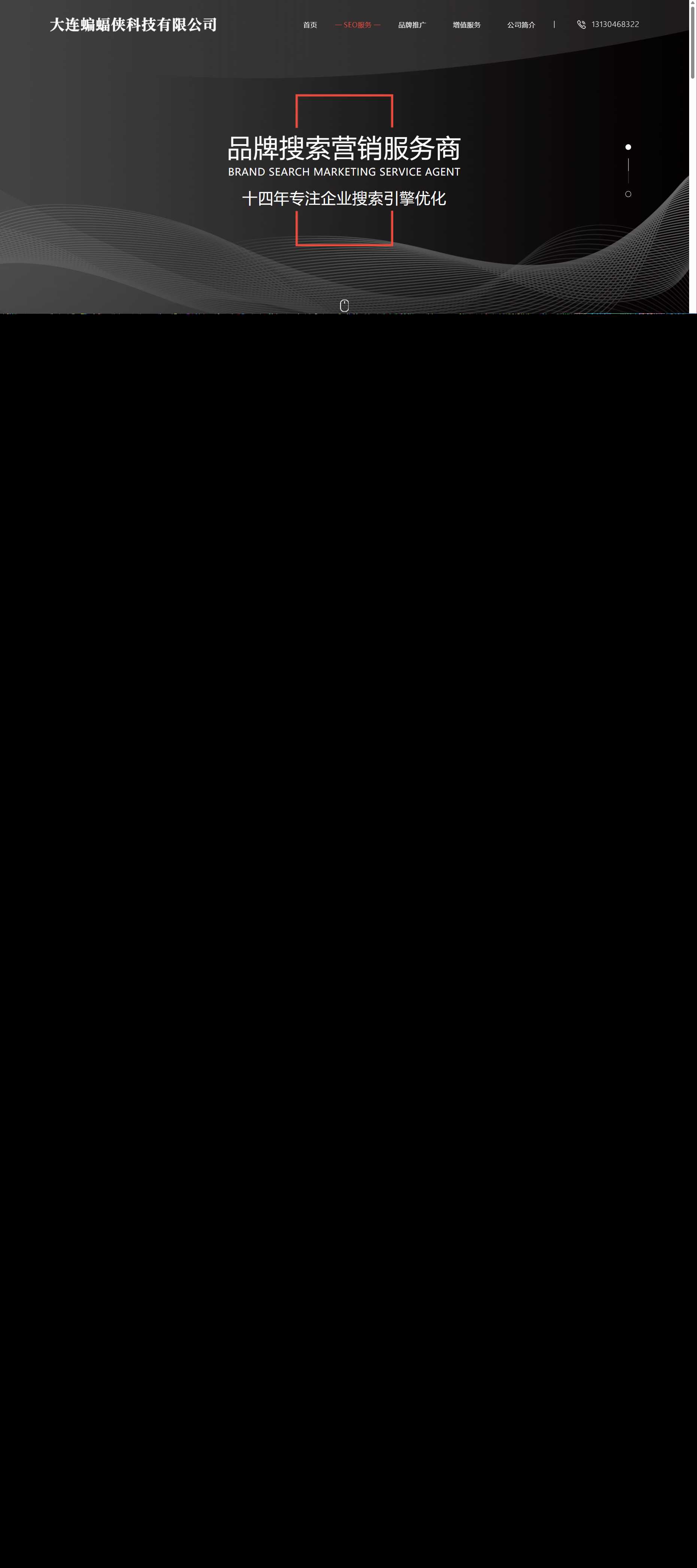 分享一套简洁大气且好看的排名seo官网源码 - 网创智汇