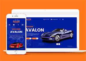 简洁豪华汽车4S店保养网站模板 - 网创智汇