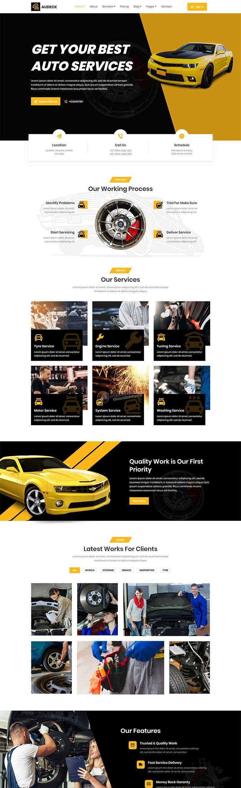 bootstrap响应式汽车改装维修公司官网html模板 - 网创智汇