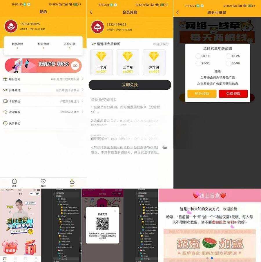 三套脱单盲盒/交友盲盒系统源码/公众号源码+小程序源码 - 网创智汇