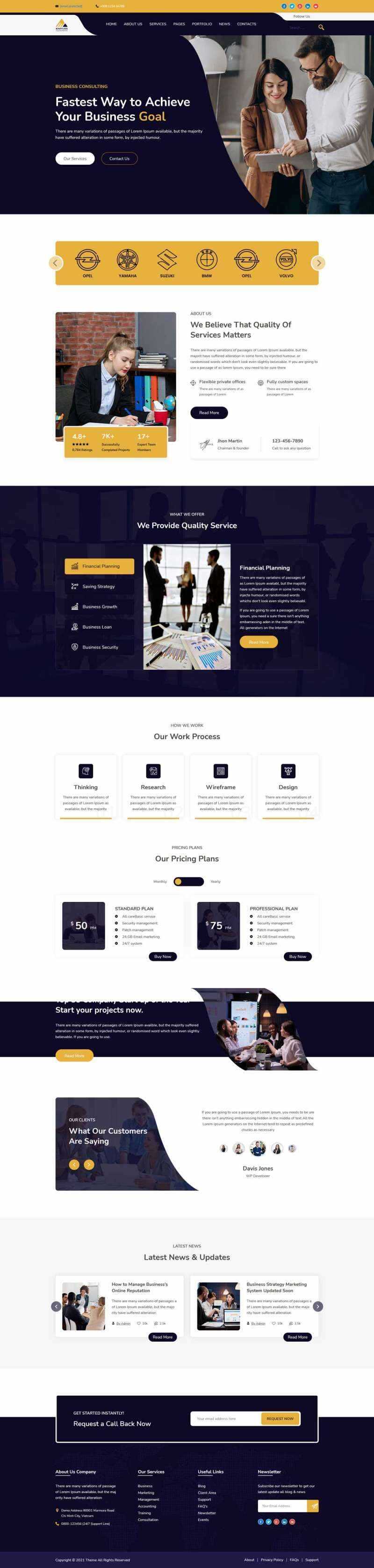 商业方案解决公司网站HTML模板 - 网创智汇