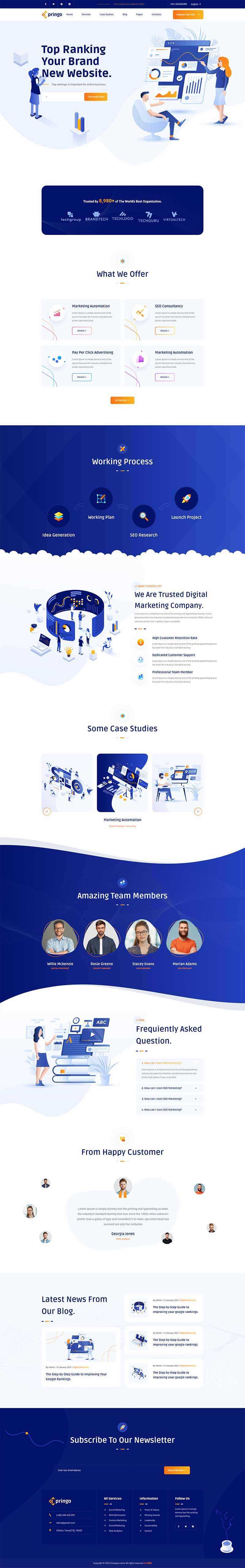 SEO营销咨询服务公司网站html模板 - 网创智汇