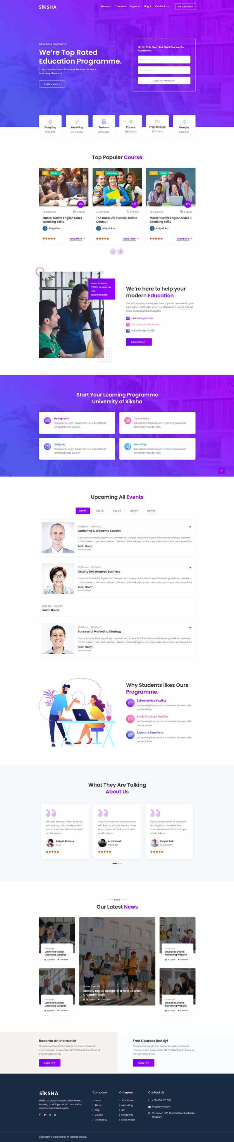 在线课程教育服务机构html模板 - 网创智汇