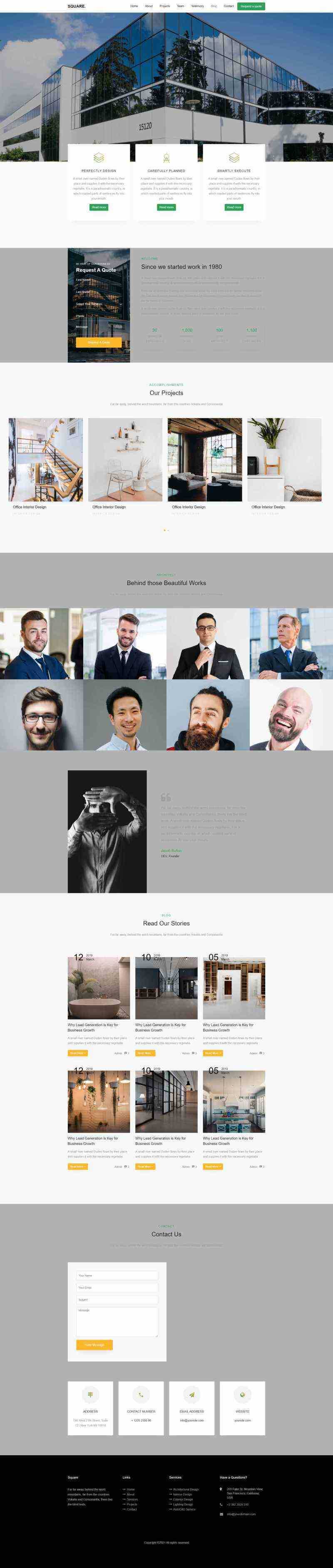 响应式室内装修设计网站html模板 - 网创智汇