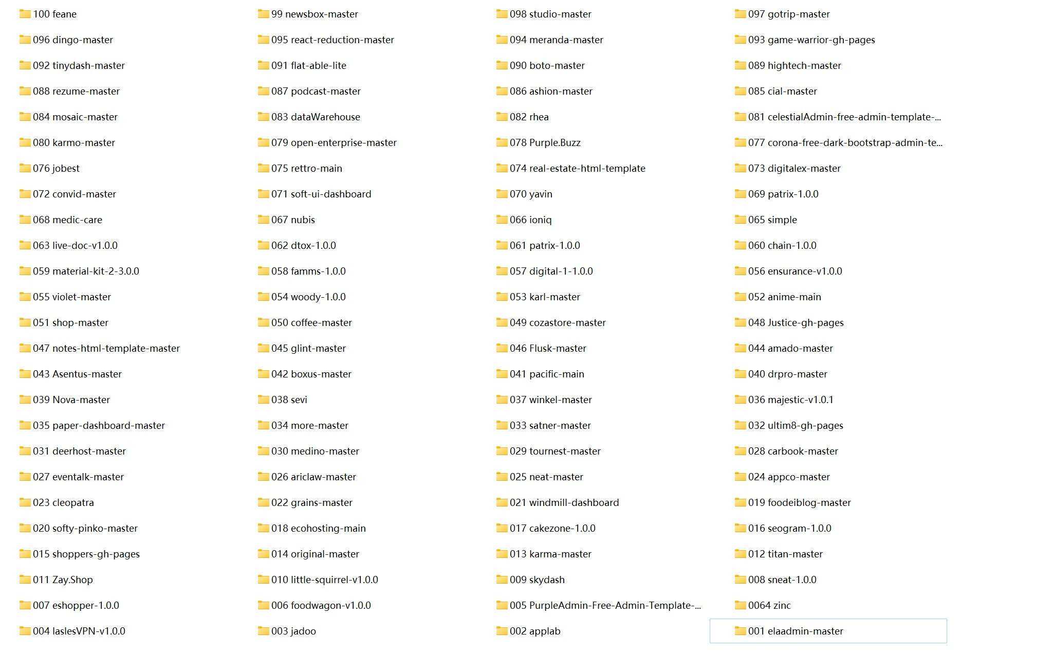 2022年新款100个HTML5模板 包含后台和各类型前端 - 网创智汇
