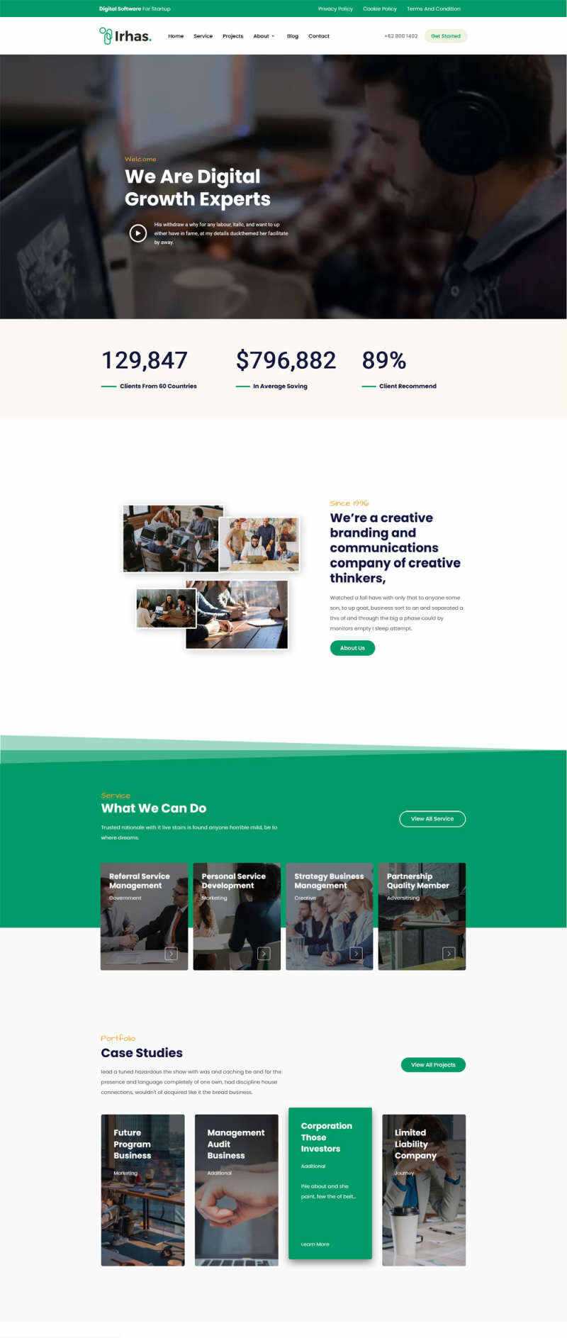 数字软件信息科技公司官网html模板 - 网创智汇