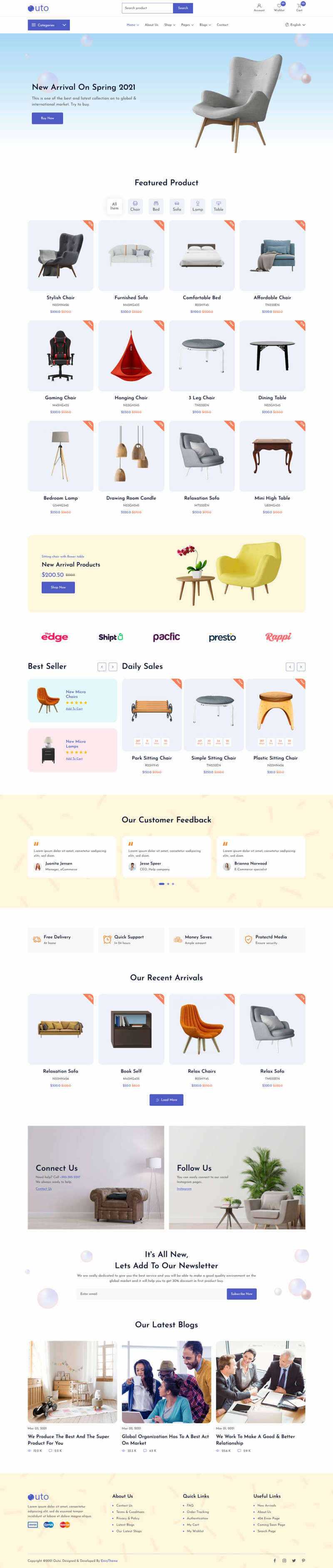 响应式的家具店铺HTML模板 - 网创智汇