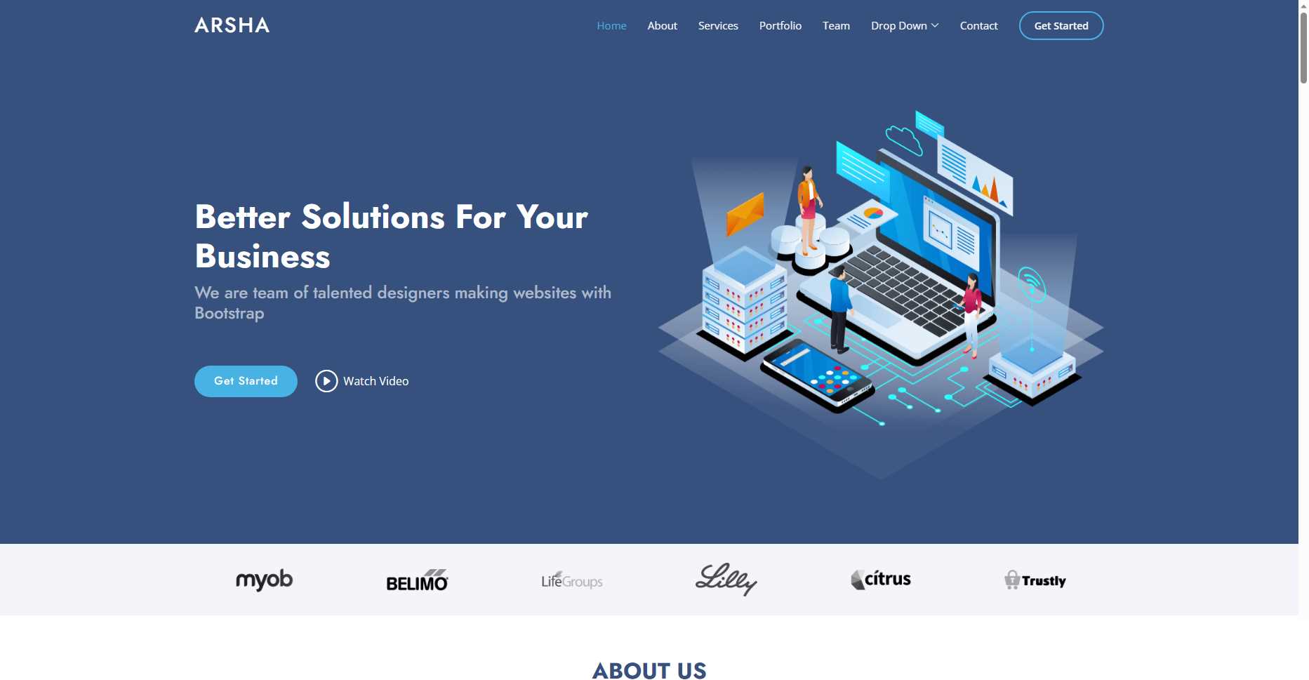 bootstrap模板分享可用于企业站等多种网站都实用 - 网创智汇