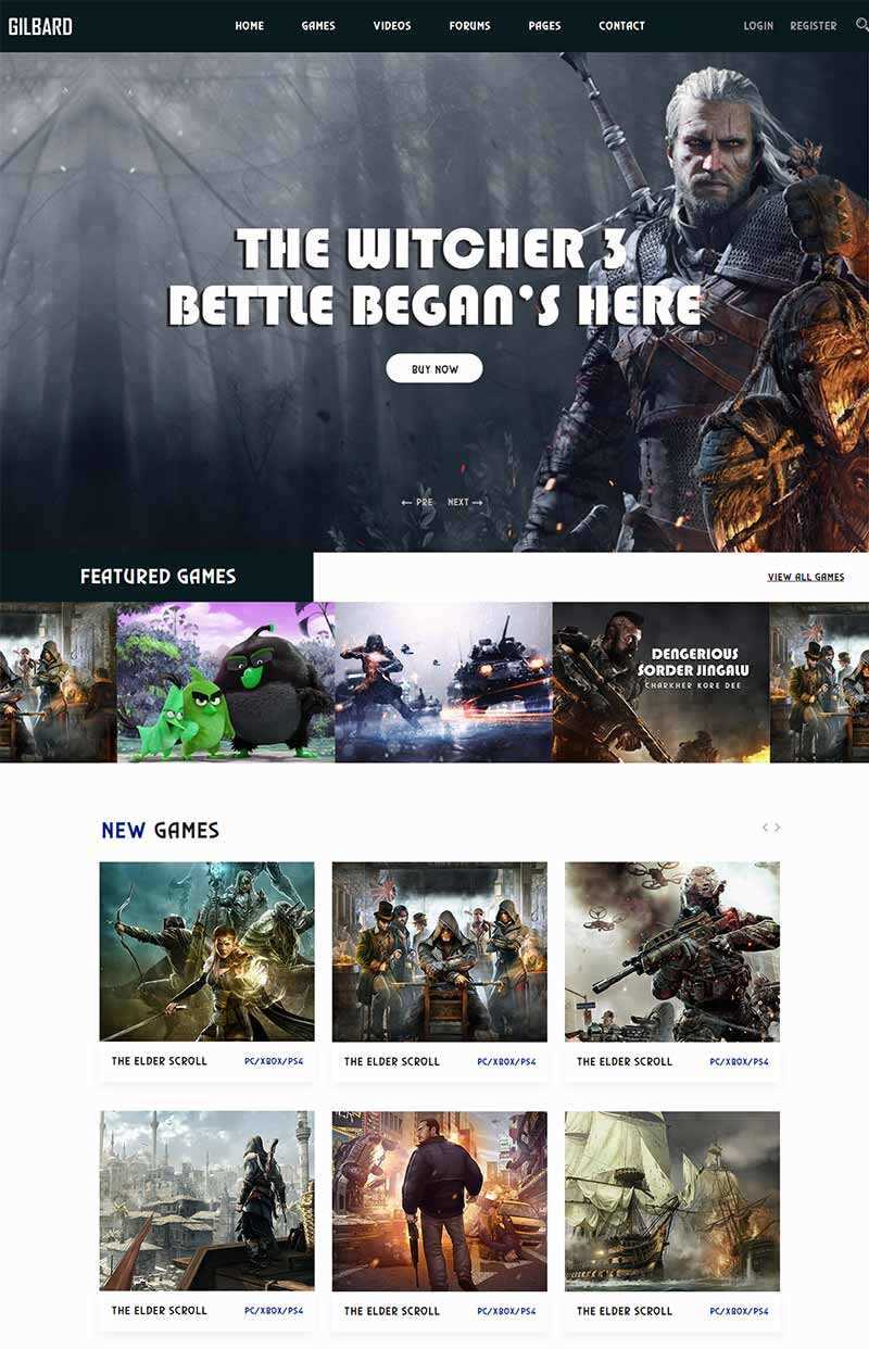 Bootstrap响应式游戏网站html模板 - 网创智汇