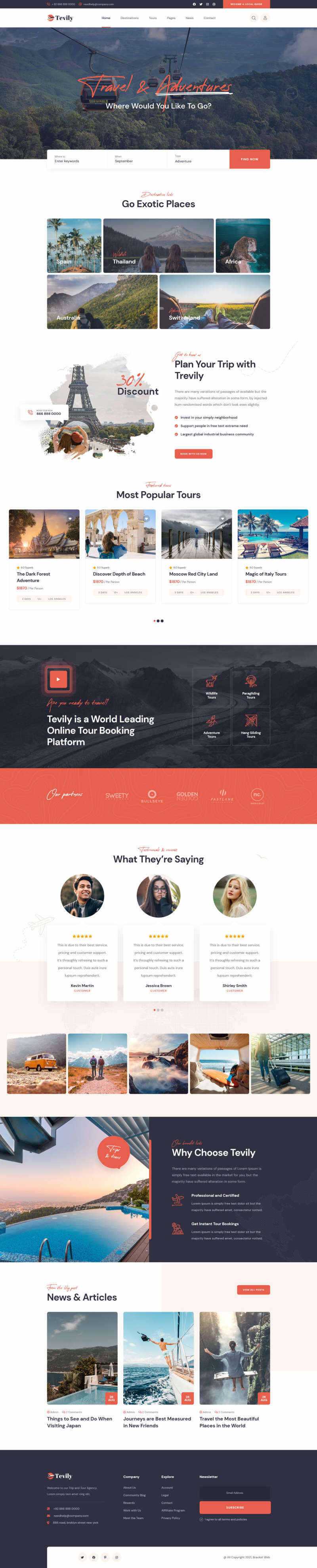 响应式的旅游团报名服务网站html模板 - 网创智汇