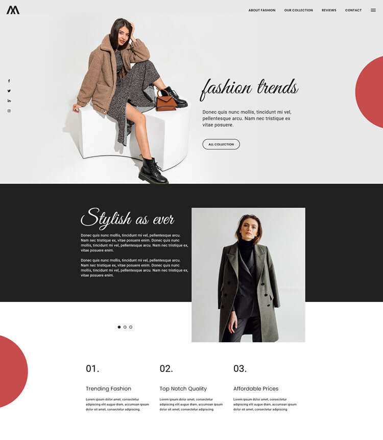 欧美时尚服饰网站html5模板 - 网创智汇