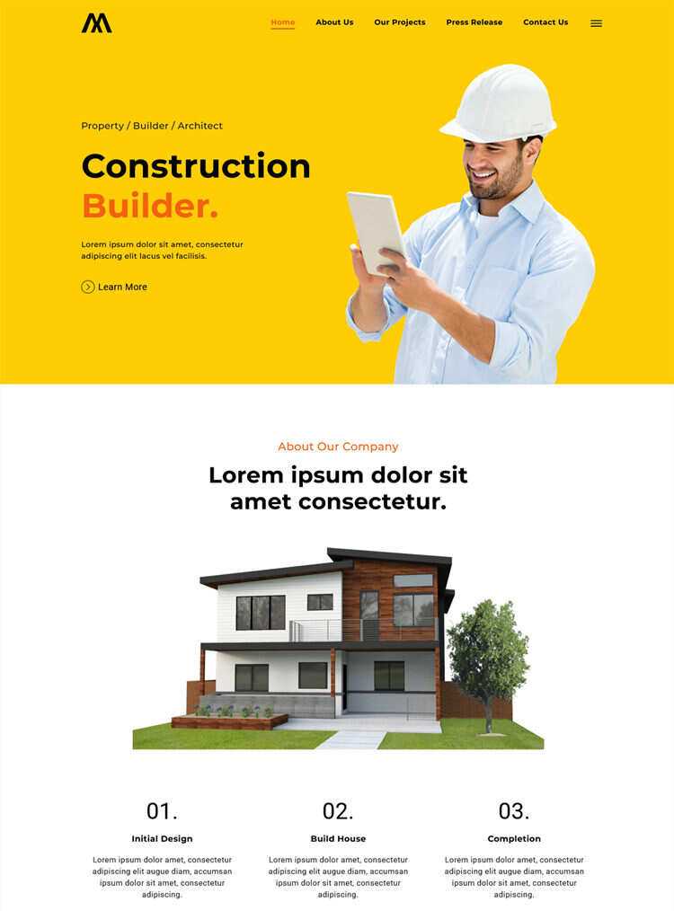 房地产建筑开发商网站html5模板 - 网创智汇